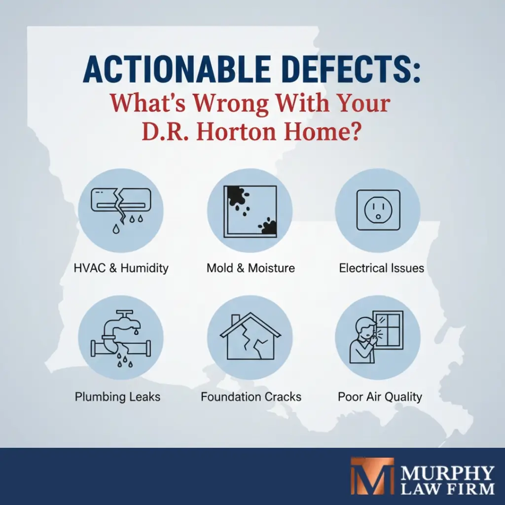 what defects may be actionable in your d.r. horton home