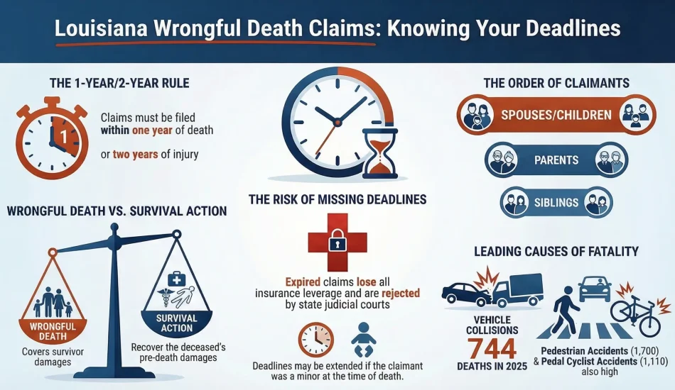 Louisiana Wrongful Death Statute of Limitations